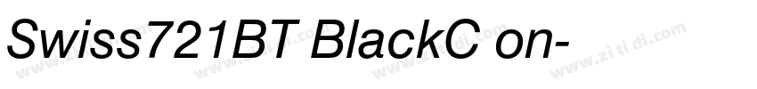 Swiss721BT BlackC on字体转换